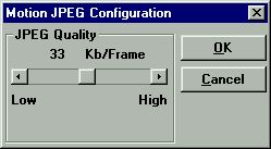 Motion JPG configuration
